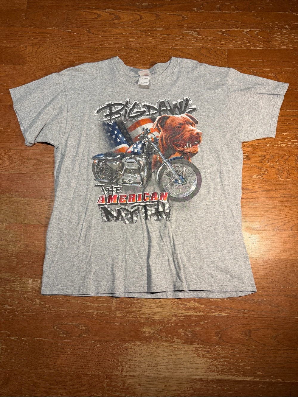 Y2K Big Dawg the American Myth Motorcycle Graphic Tee